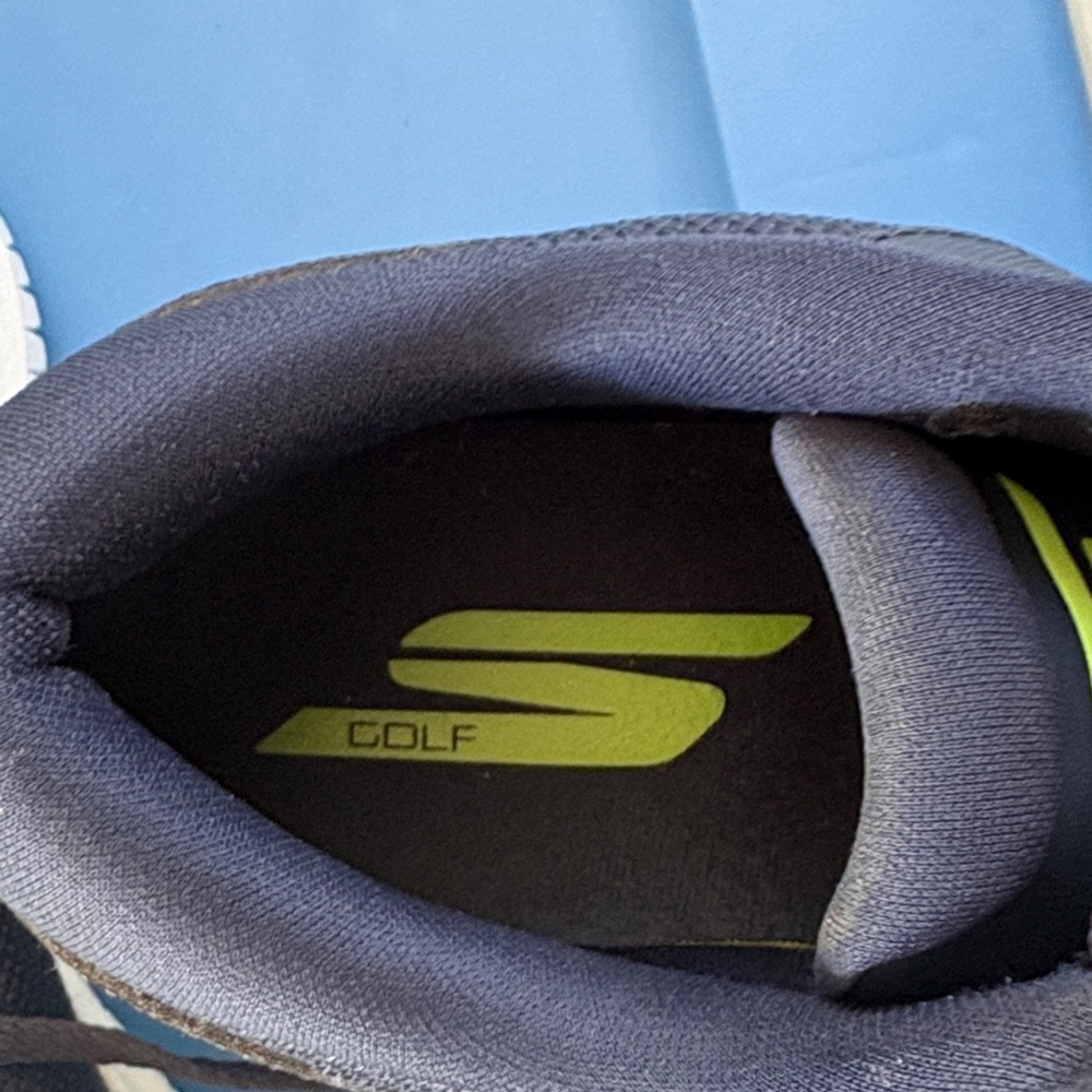 Skechers Go Max Fairway 4 Men's Golf Shoes 214081 Navy/Lime; Sz: 9. Like New - Picture 6 of 10
